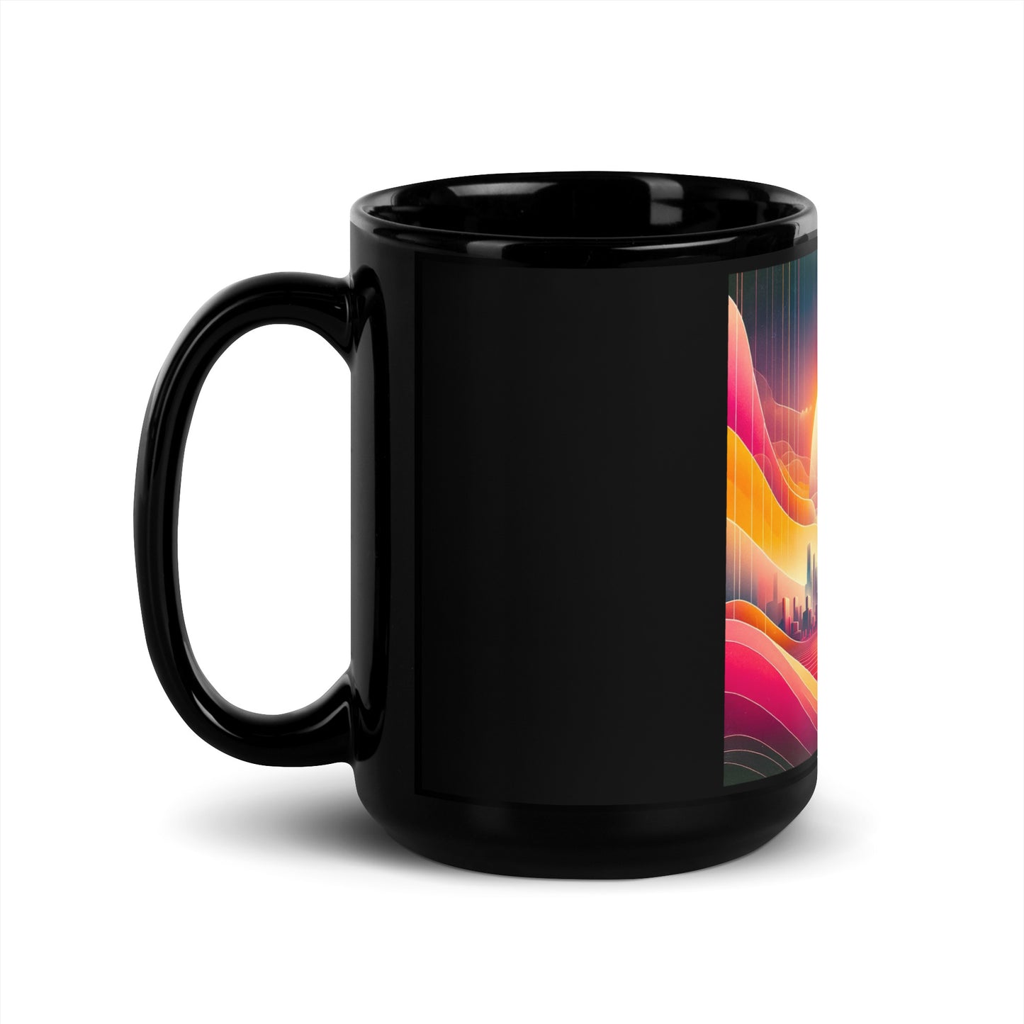 Black Glossy Mug
