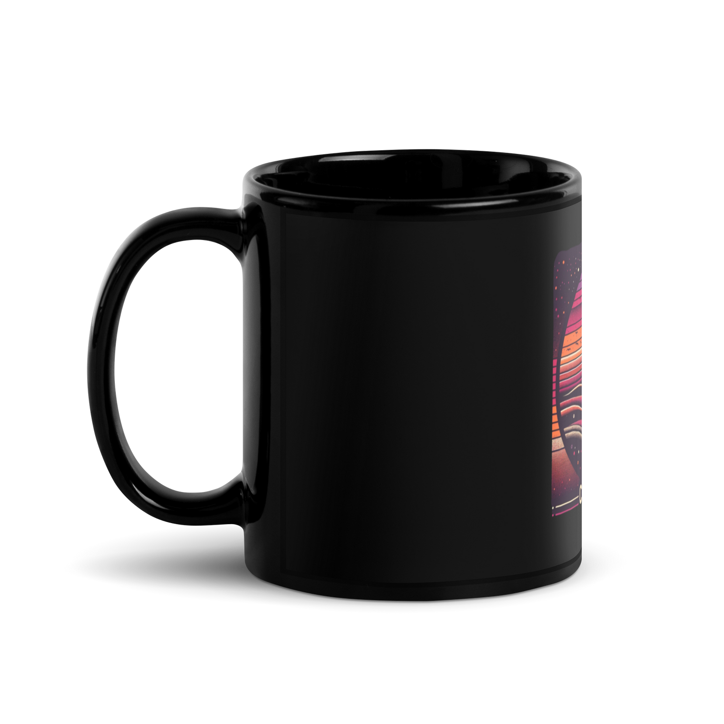 Black Glossy Mug