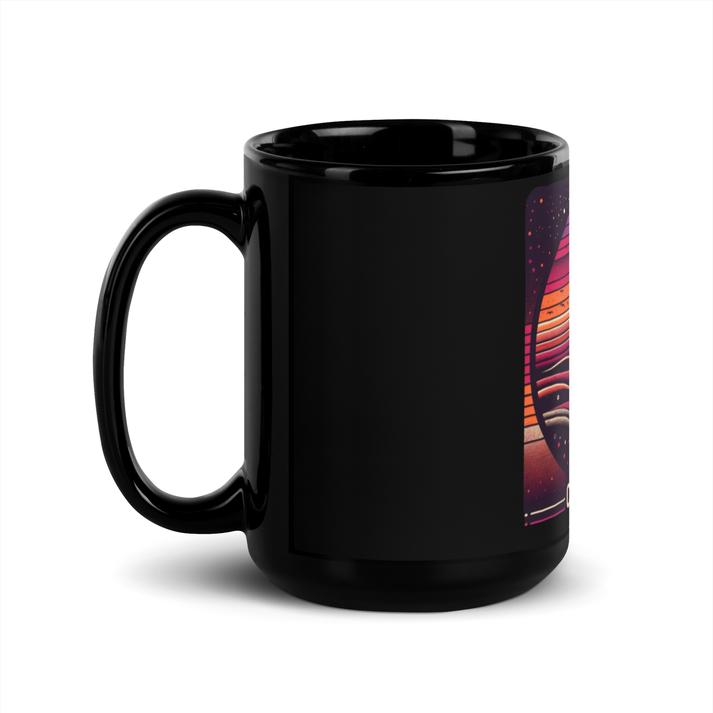 Black Glossy Mug