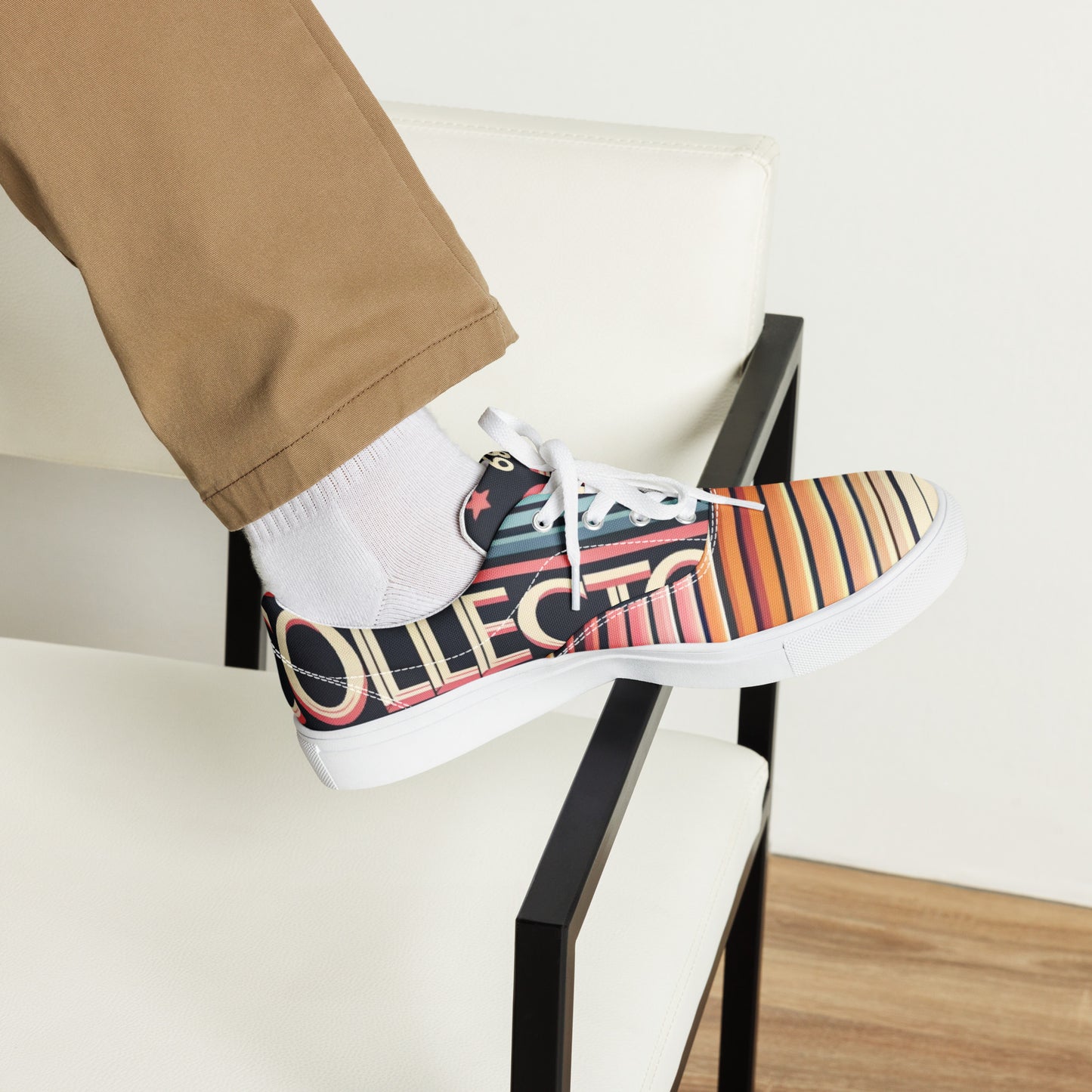 Men’s lace-up canvas shoes